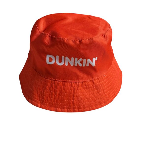 Dunkin' Donuts Reversible Bucket Hat (Orange / White) - Picture 2 of 4